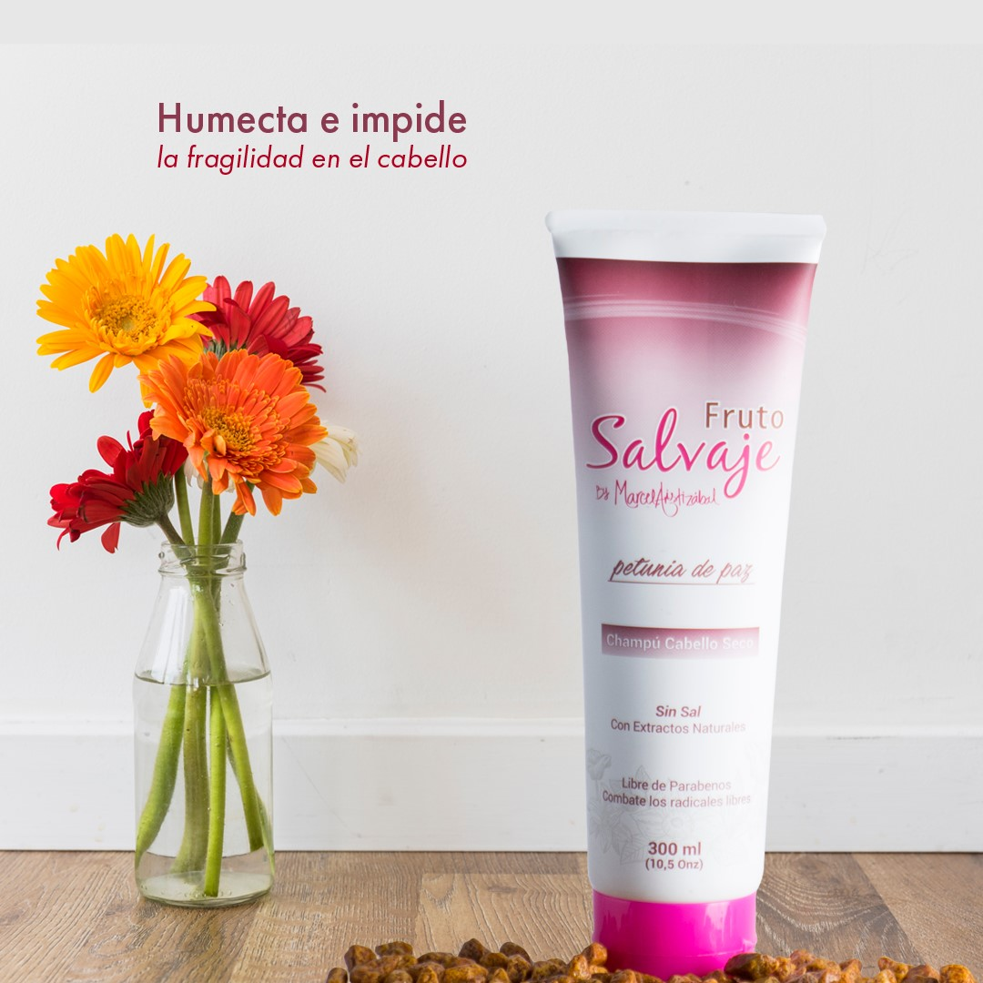 Shampoo Cabello Seco Petunia de Paz, Frutos Salvajes