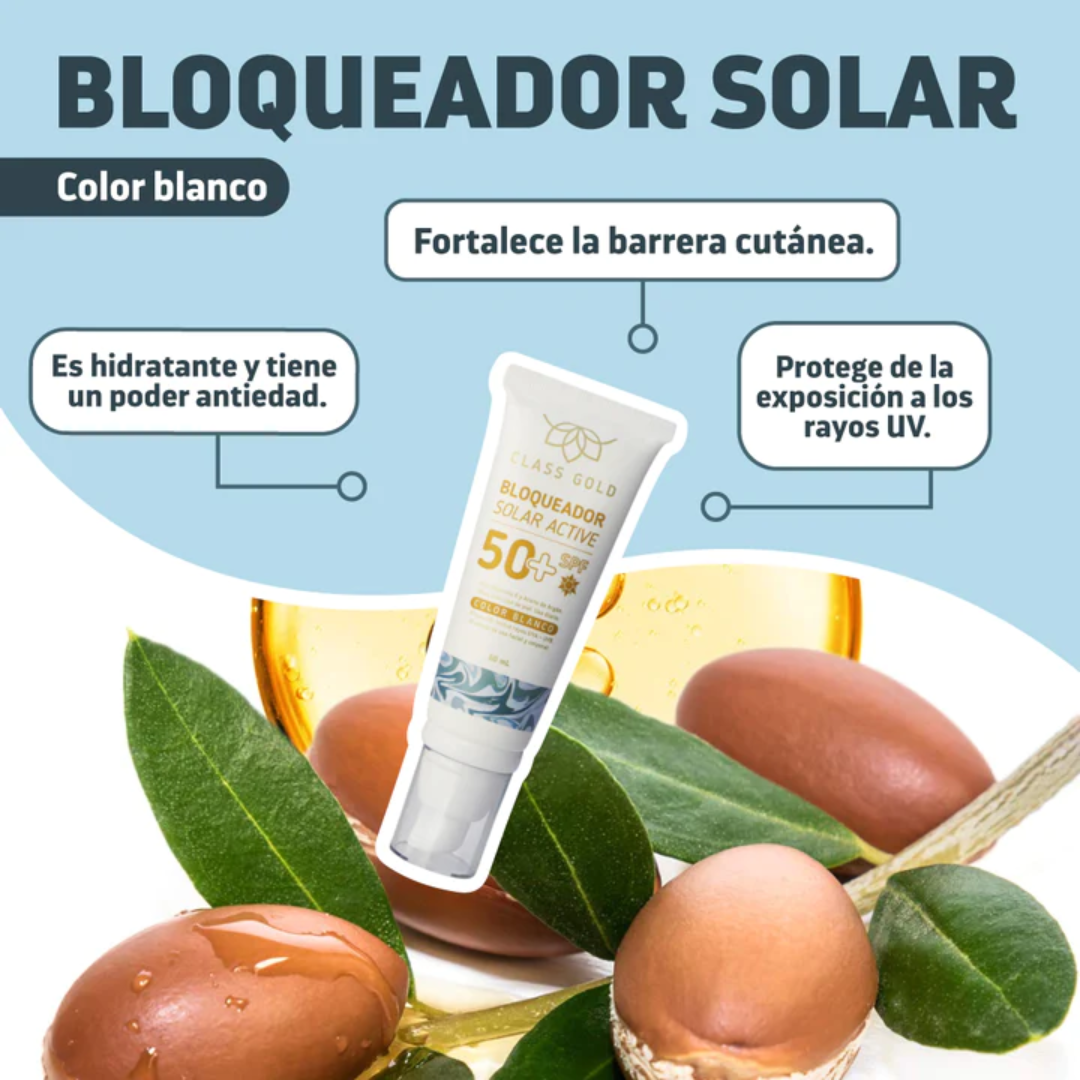 Bloqueador Facial Color Blanco Class Gold