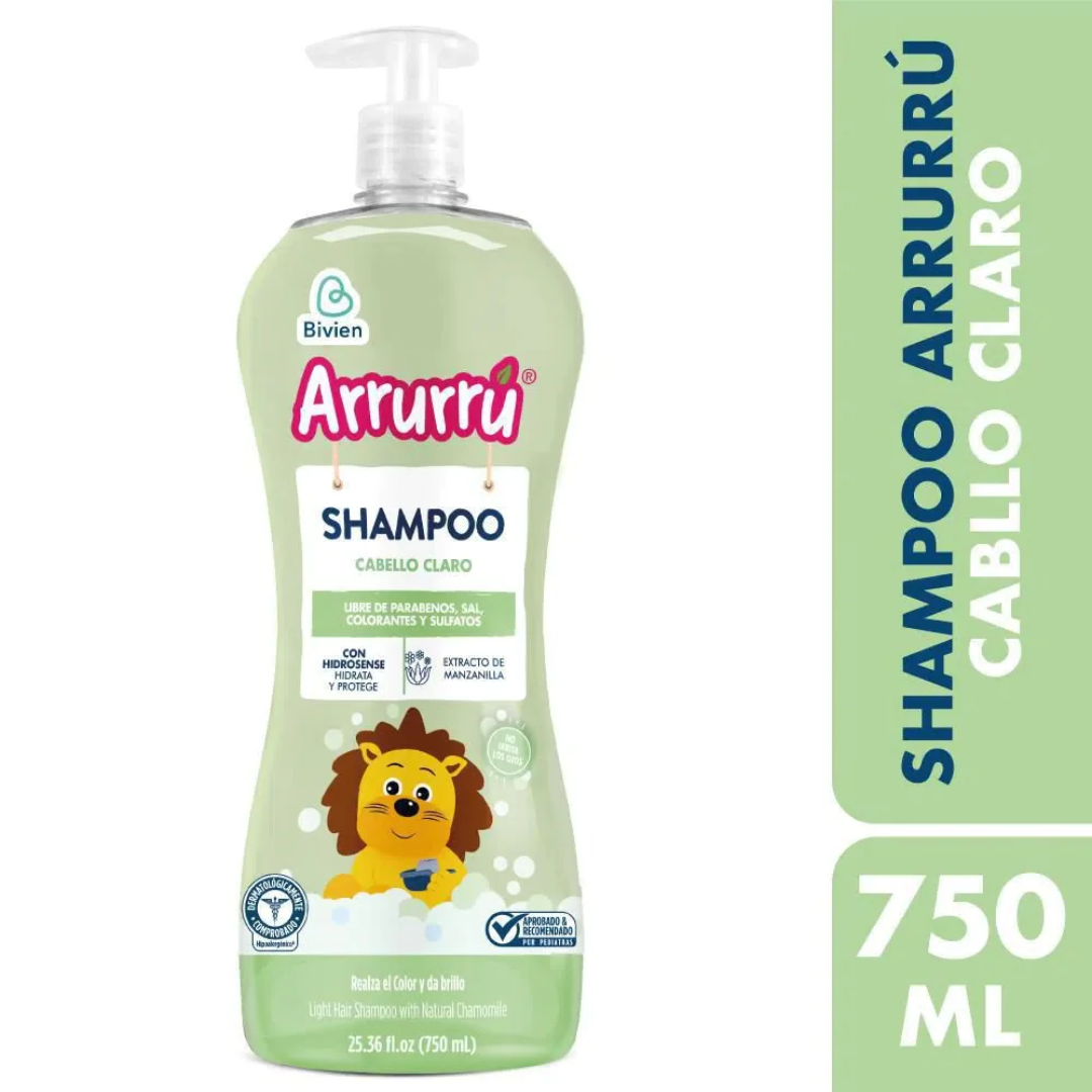 Shampoo Manzanilla cabello claro, Arrurú