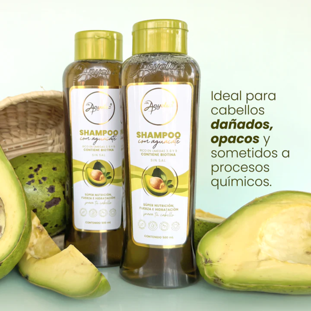 Shampoo con Aguacate, Anyeluz